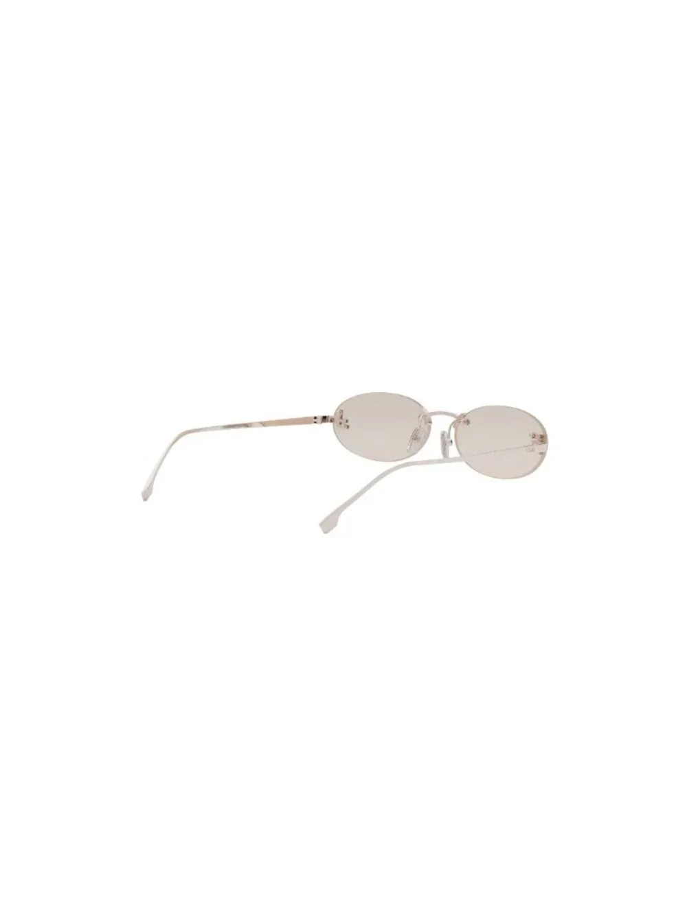 New FENDI Women's Sunglasses Metal Frame FIRST CRYSTAL FE4075US 28Y 54 Rose Oval